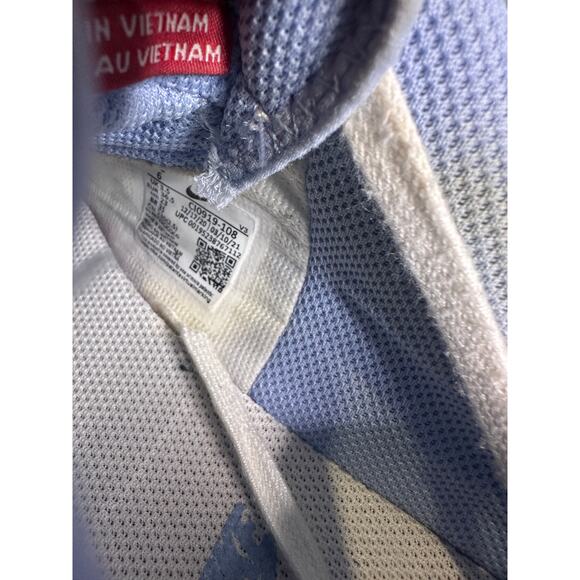 Nike Air Force 1 Shadow Cracked Leather White-Red Women's Size 6 - Picture 9 of 10